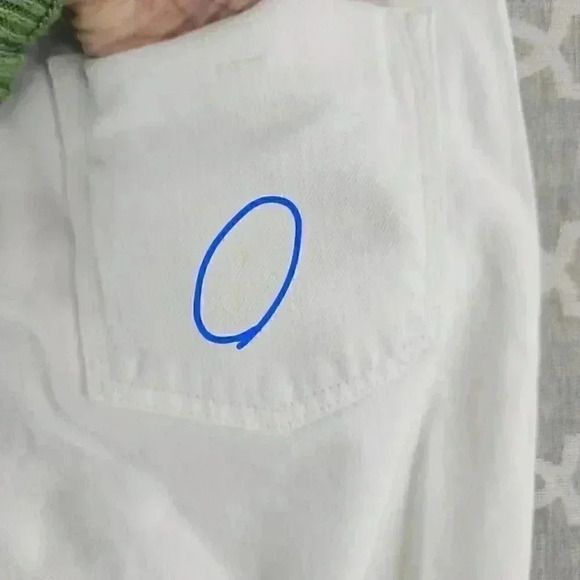 Banana Republic White Crop Denim Women's Size 28 - Picture 6 of 8